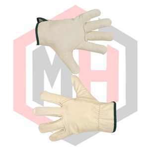 Gants de travail confortables en cuir de vachette, respirants, résistants aux déchirures, antidérapants, anti-chaleur, anti-impact, usage général - Product Image 4