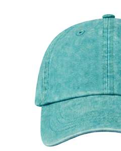 Casquette de baseball en coton lavé bleu sarcelle, unie, ajustable, unisexe, décontractée, respirante, confortable, qualité supérieure - Product Image 4