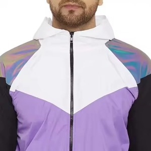 Ensemble de survêtement coupe-vent décontracté en gros – Veste zippée et pantalon pour activités de plein air - Product Image 2
