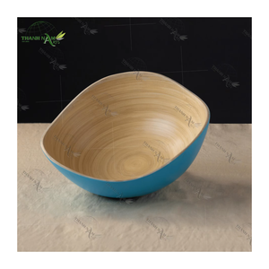 Ensemble de bols en bambou légers, écologiques, réutilisables, vaisselle en bambou faite à la main, fabricant vietnamien, vaisselle pour fête, passe au lave-vaisselle - Product Image 1