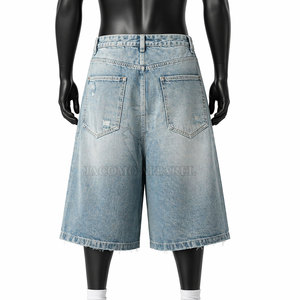 Jean en coton coupe droite pour homme avec jambe droite et taille mi-haute, tissu durable pour les activités quotidiennes en extérieur et les voyages - Product Image 3