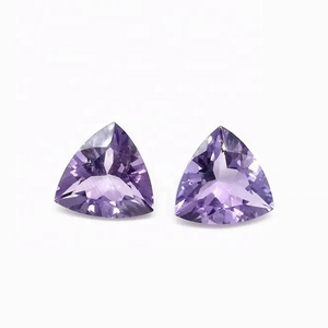 11mm Natural Brasil amatista facetada trillón corte suelto piedras preciosas fabricación de joyas en línea ahora precio de fábrica del fabricante - Product Image 1