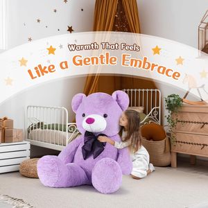 Orsacchiotto Gigante di Peluche Lavanda da 4 Piedi (47 Pollici), Regalo Perfetto Viola per Fidanzata o Fidanzato - Product Image 3