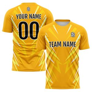 เสื้อฟุตบอลแบบกำหนดเอง คอวี แขนสั้น พิมพ์ลายแบบระเหิด ระบายอากาศได้ดี โพลีเอสเตอร์ 100% ชื่อทีม เบอร์ผู้เล่น ผู้ใหญ่ ใส่ได้ทั้งชายและหญิง - Product Image 5