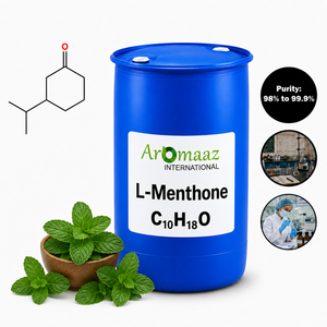 L-Menthone CAS 14073-97-3 Aromaaz International Brand Liquid Form 99.0%-99.5% Purity Industrial Grade Fragrance Chemical Raw for - Product Image 3
