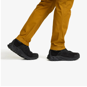 Men's Mustard Softshell Trousers Regular Fit Zip Fly Water Resistant Outdoor Hiking Pants With Pockets All Seasons Wear - Product Image 5