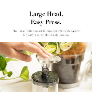 LindoPark FIORE Modern Plastic Freestanding Wide Mouth <b>Refillable</b> Manual Single Hole Multi-Function <b>Soap</b> Dispenser Shampoo - Product Image 4