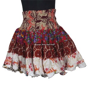 Gypsy Multi <b>Patchwork</b> Mini Rara <b>Skirt</b> Hippy Boho Festival Boho Stylish Multi Color Patch Cotton Mini Sexy <b>Skirt</b> for Summer Wear - Product Image 6