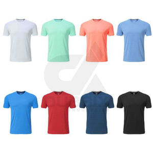 T-shirt Ringer Homme Grande Taille Respirant et Léger, Coupe Classique, Col Rond, Motif Logo Uni sur le Devant, Coton, Vente Chaude 2026 - Product Image 3