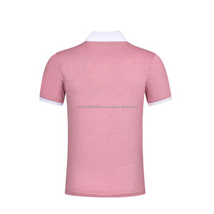 Polo en coton 100% respirant pour homme avec logo personnalisé, uni, pour le golf, avec un design vierge - Product Image 3
