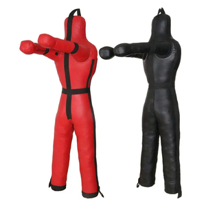 Red And Black PU Boxing <b>Dummy</b> 1.8M Durable Martial Arts Training Equipment For Boxing Jiu Jitsu Wrestling Practice - Product Image 1