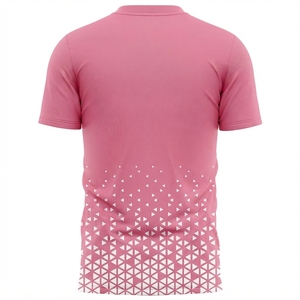 บริการ OEM ของ AMIB SPORTS เสื้อยืดแขนสั้นผู้ชายทรงปกติ ระบายอากาศได้ดี พิมพ์ลายแบบ Sublimation สวมใส่สบาย คุณภาพสูง ผลิตจากโพลีเอสเตอร์ 100% - Product Image 2