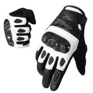 Mens Racing <b>Gloves</b> Leather Full Finger Custom Logo OEM Motorcycle Gear Protective Knuckle Sport Bike Riding <b>Gloves</b> - Product Image 1