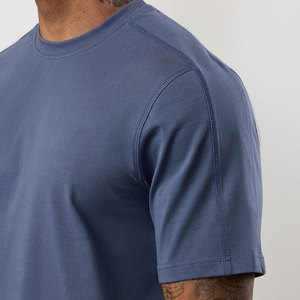 Camiseta de Hombre de Color Sólido, Ropa Deportiva Personalizada, Corte Regular, Tejido Cómodo, Ropa Deportiva Activa para Gimnasio, 100% Algodón Jersey - Product Image 6