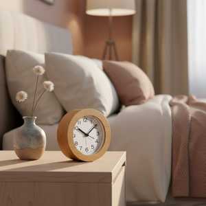 Solid Wood Decorative <b>Clock</b> for Desk and Table - Product Image 3