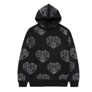 Sweat à capuche vintage délavé à l'acide pour homme, coupe classique, en molleton de coton épais, personnalisable OEM - Product Image 1