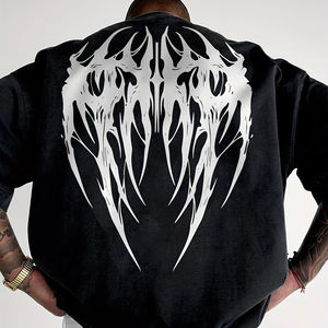 Camiseta Deportiva para Hombre, Diseño Moderno, 100% Algodón, Cuello Redondo, Color Azul Águila, Transpirable, de Secado Rápido, Venta al Por Mayor - Product Image 2