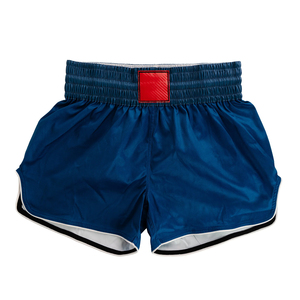 Shorts de MMA y Muay Thai para Hombre, de Secado Rápido, Cómodos, Color Azul, con Abertura Lateral, Elásticos en Cuatro Direcciones - Product Image 4