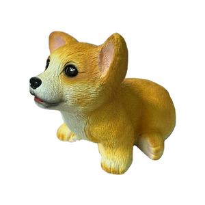 Sculpture de chien de jardin en résine de haute qualité, faite à la main, peinte à la main, couleur personnalisée, style artistique Feng Shui sain, décoration de la maison - Product Image 2