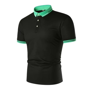 Camiseta Casual de Algodón de Lujo de Alta Calidad para Hombre, Camiseta de Golf de Poliéster Tejido con Logotipo Bordado, Polos Personalizados - Product Image 1