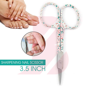 Tijeras para Cutículas con Diseño Personalizado, Tijeras de Manicura Profesionales de Acero Inoxidable con Mango Decorativo - Product Image 4
