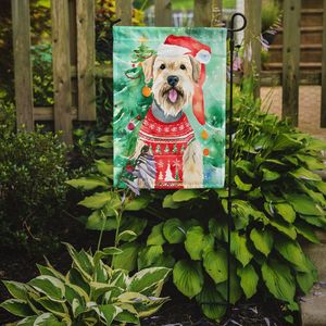 Drapeau de jardin de Noël multicolore Wheaten Terrier Bannière décorative de jardin pour patio Artwork et parterres de fleurs - Product Image 2