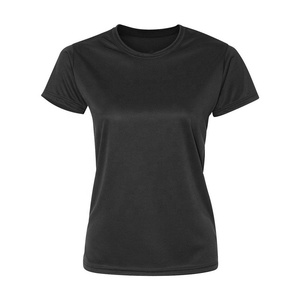 Camiseta de manga corta para mujer, de color sólido, de algodón, informal, transpirable, camisetas para mujer a precio de mayoreo. - Product Image 1