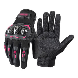 Gants de moto en cuir personnalisés avec fibre de carbone, imperméables pour l'hiver, unisexes - Product Image 2