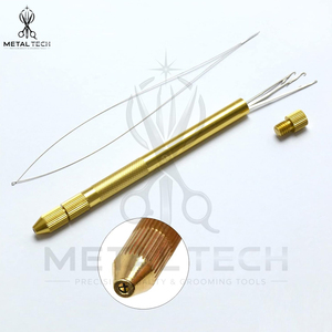 High Quality Hair Extension Pulling Loop <b>Needle</b> Wire Threader Tool For Micro Ring <b>Bead</b> Installation Salon DIY Accessories - Product Image 5