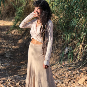 Cotton <b>Boho</b> Wrap Top with Convertible Design for Versatile Bohemian Style and Comfortable Wear Gift for Her - Product Image 1