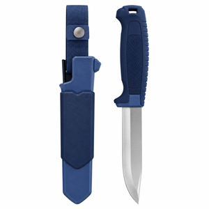 Cuchillos de Hoja Fija Azules para Exteriores con Hoja Afilada de Acero Inoxidable, Mango Texturizado Antideslizante y Funda Protectora para Camping y Senderismo - Product Image 6
