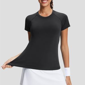 T-shirts en jersey 100 % coton de qualité supérieure, lavés, respirants, personnalisables pour femmes, streetwear d'été - Product Image 4