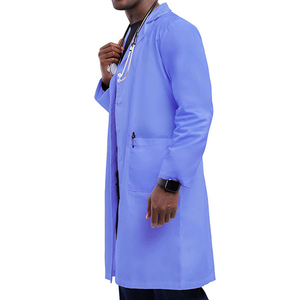 Custom Unisex <b>Scrub</b> <b>Tops</b> with Knitted Fabric Lightweight Needle Detection Seamless Fusing Hospital Use - Product Image 3