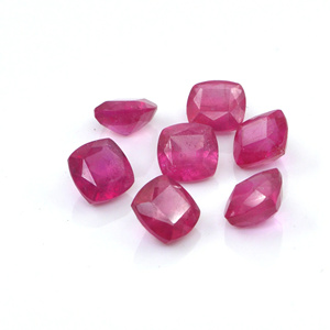 Natural Bangkok Ruby Calibrated 6mm <b>Cushion</b>, Natural Loose Faceted Ruby Gemstone For Jewelry Making Ready To Use - Product Image 1