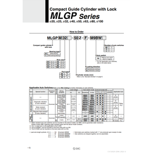 Cilindro de guía compacto SMC Pneumatics - Product Image 2