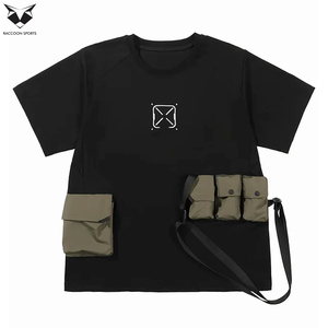เสื้อยืดเทคแวร์คุณภาพสูง ปี 2026 ระบายอากาศได้ดี แห้งเร็ว เป็นมิตรกับสิ่งแวดล้อม ทรงปกติ มีกระเป๋าอเนกประสงค์ สไตล์สตรีทแวร์ สำหรับผู้ชาย - Product Image 3