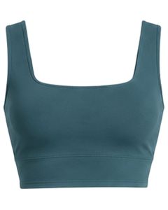 Manufacturer Custom Teal Blue Women Flared Yoga Set Square Neck Sports Bra And High Waist <b>Bell</b> Bottom Leggings Activewear Set - Product Image 3