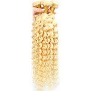 Extensiones de Cabello Remy Indio Rubio con Rizos Kinky, Estilo 1 - Product Image 1