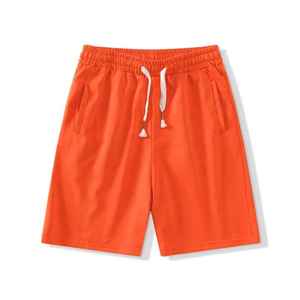 OEM Custom Knitted Cotton Breathable Solid High Street Basketball <b>Shorts</b> for <b>Men</b> Summer Gym Sportswear - Product Image 4