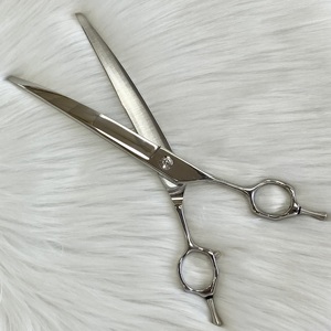 Professional Eversharp Japanese Classic 440C Stainless Steel Curved Customizable <b>Dog</b> Grooming <b>Scissors</b> Shedding Dematting - Product Image 3