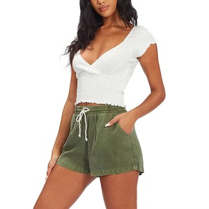 Shorts de sport en molleton pour femme, personnalisables, pour usage quotidien et décontracté – Nouveauté très prisée - Product Image 4