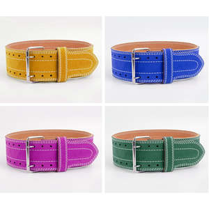 Ceinture de Musculation en Cuir Ajustable avec Levier, Protection Renforcée, Couleur/Logo Personnalisables, Ceinture de Soutien pour Fitness et Haltérophilie, Blanche - Product Image 6