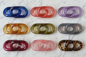 Glazed Resin Handmade Customized Chain Links <b>Large</b> Size Colorful Keychain Omar Creations for DIY Room Divider Curtain - Product Image 4
