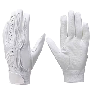 Guantes de Béisbol Profesionales para Adultos, de Piel de Cabra, con Puño Corto, Cierre de Gancho y Bucle Ambidextro, Transpirables y Duraderos - Product Image 1