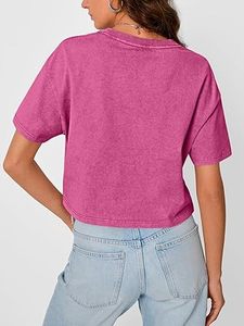 T-shirts courts pour femmes, tendance estivale, manches courtes, design tendance, bonne qualité, respirants, best-sellers - Product Image 2