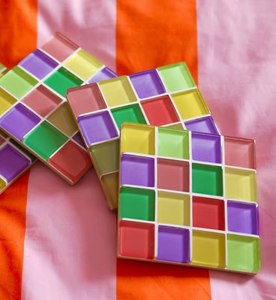 Juego de Posavasos de Mosaico Hechos a Mano TCE, Vajilla Decorativa Premium, Posavasos Resistentes al Calor para Hogar, Oficina, Regalo y Suministro al por Mayor - Product Image 1