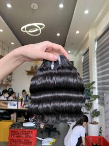 Pelucas de cabello humano ondulado del océano vietnamita enredos y extensiones de alta calidad - Product Image 6