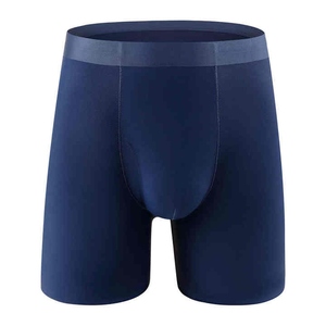 Calzoncillos bóxer de cintura media para hombre, amarillos, de algodón tejido, transpirables - Product Image 4