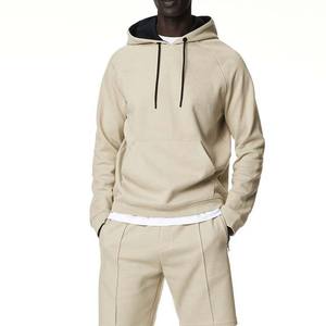 Sudadera con Capucha para Hombre, de Forro Polar de Algodón y Poliéster, Transpirable, con Cordón Ajustable, Manga Larga, para Invierno, Estilo Casual - Product Image 2