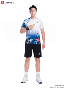 Camiseta Deportiva Unisex Personalizada de Bádminton ACTIVE II, Ligera, de Secado Rápido, Elástica y Transpirable, 100% Poliéster, OEM ODM - Product Image 6